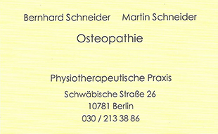 Bild zu Schneider, Bernhard und Schneider, Martin in Berlin Bild zu Schneider, Bernhard und Schneider, Martin in Berlin